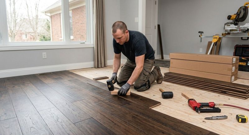 Dark Wood Floor Installation in Cecil County, MD