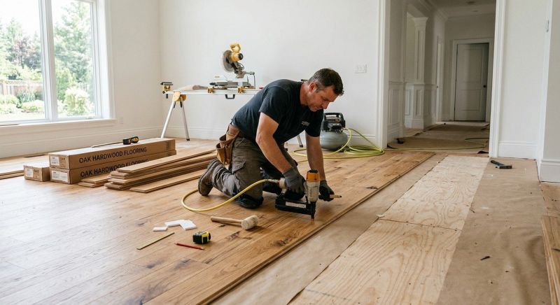 Oak Floor Installation in Aberdeen, MD