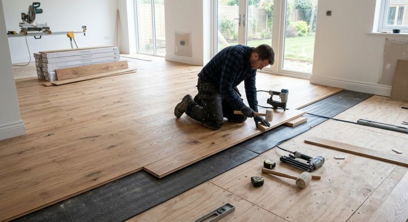 Oak Floor Installation in Odessa, DE