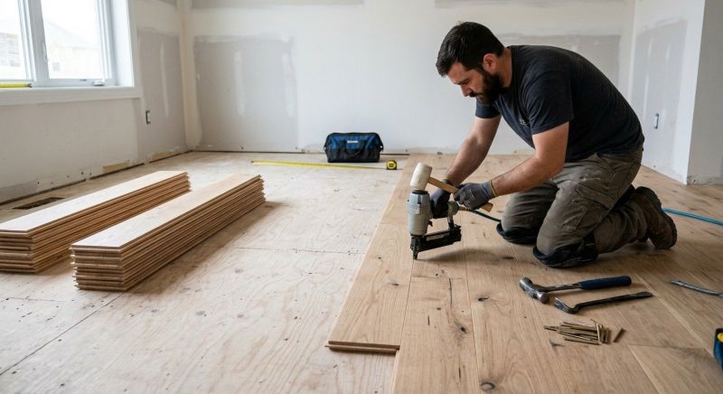 Oak Floor Installation in Odessa, DE