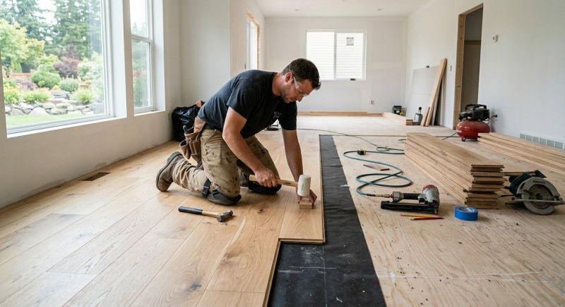 Oak Floor Installation in Townsend, DE