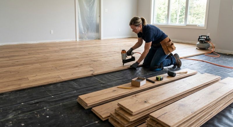 Wide Plank Floor Installation in Cecil County, MD