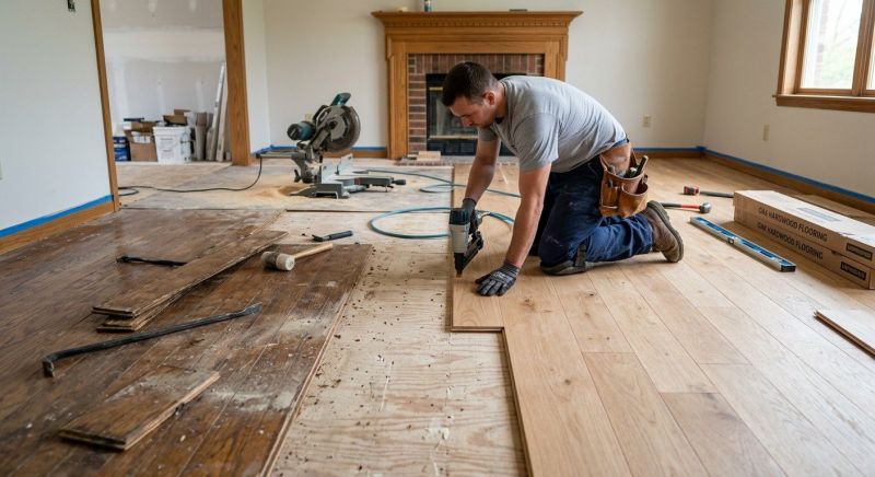 Wood Floor Replacement in Bear, DE