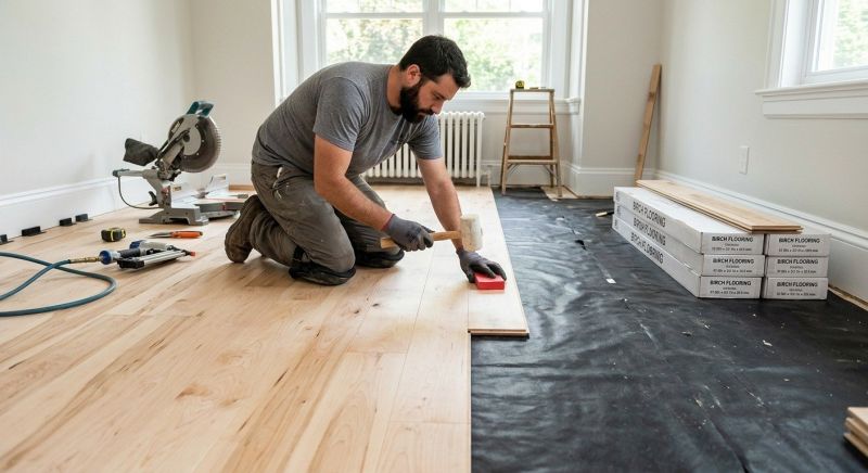 Birch Floor Installation