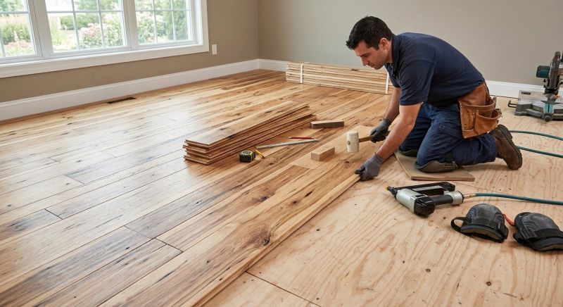 Hickory Floor Installation