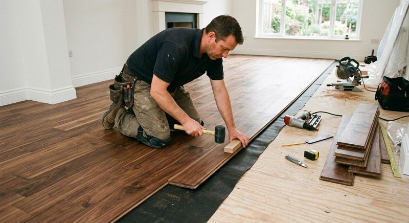 Walnut Flooring Installation